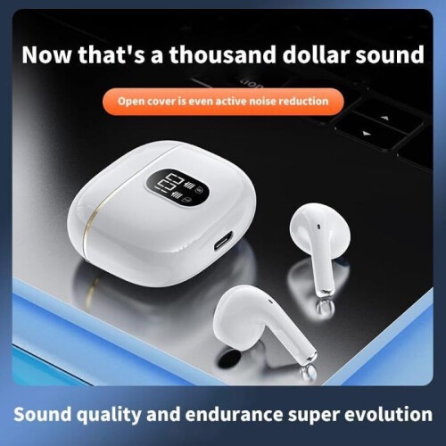 Enceintes Bluetooth sans fil avec 48 heures d'autonomie, blanches 1
