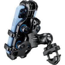 Telefoonondersteuning voor motorfietsen met trillingsdemping, anti-trillingsbescherming voor motoren/scooters/quads, compatibel met tel