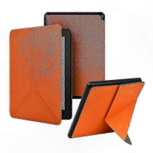 (orange) 7" Kindle Paperwhite 12th Gen 2024 Slim Fit Flip Stand Cover Case