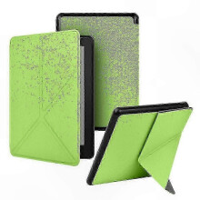 (green) 7" Kindle Paperwhite 12th Gen 2024 Slim Fit Flip Stand Cover Case