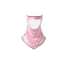 Masque d'été respirant en maille ajourée, couleur unie, effet soie glacée, protection solaire, à attacher aux oreilles, idéal pour le v