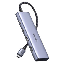 Ugreen Hub USB-C vers 2x USB-A / 2 x USB-C, 20 cm - Gris