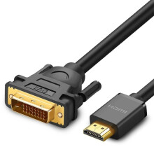 Câble adaptateur Ugreen DVI 24 + 1 broche (mâle) vers HDMI (mâle), FHD, 60 Hz, 1,5 m - Noir