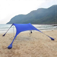(210x200x150cm, Dark Blue) Outdoor Beach Lycra Canopy Camping Tent Sunshade Fishing Tent