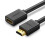 Uzelený kábel HDMI (samec) - HDMI (samica) 2.0 4K, 1 m - čierny 1