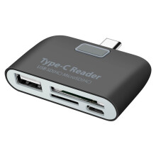 USB-C to USB Adapter SD and micro SD Card Reader and micro USB