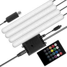 Taśma LED sterowana dźwiękiem do samochodu, RGB 4x12