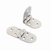 6Pcs Folding Table Hinges, Flat Foldable Cabinet Door Hinges, Metal Round Edge Sewing Machine Folding Table Furniture Flip Shelf Hinge