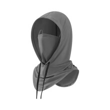 Kültéri motorozáshoz való napvédő kapucni, teljes arcra szerelhető, levehető napvédő maszk, vékony nyári jégselyem motoros napvédő