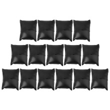 15St PU Leren Zwarte Kussens Voor Sieraad Displays