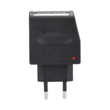 Adattatore di alimentazione da 90-240 V CA a 12 V CC 500 mA - Convertitore per accendisigari con spina europea, nero