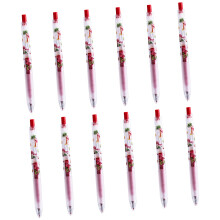 12 stuks dierpatroon intrekbare gel-inktpen-flamingo rode inkt1