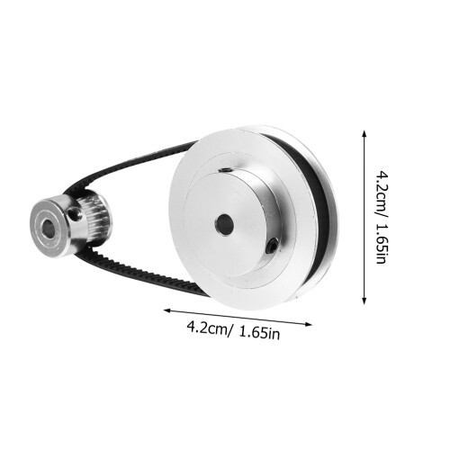 1Set Variabele Snelheid Aluminium Synchronous Wheel Pulley 1