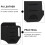 1Zwarte Lederen Tool Pouch Voor Riem, Organizer Voor 4