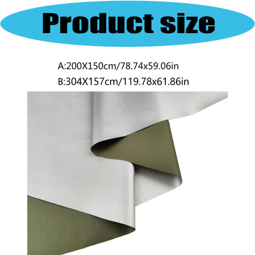 260T Polyester Fabric With Waterproof-Dark green 200X150cm 2