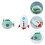 2St Duikboot Speelgoed Badplezier Baby Shower Accessoire Plastic 7