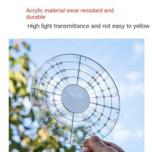 Acrylic Round Aliquot Drawing Ruler Clay Engraving Marking Ruler Trimming Center Point Auxiliary Turntable Small