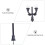3St Park Lamp Model Zwart Plastic Voor Sand Table DIY 5