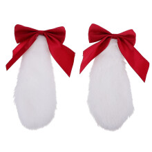 1Paar Cosplay Haarclip Met Strook En Bunny Oren Voor Vrouwen