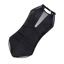 1Stk Damen Einteiler Badeanzug Rückenfrei Polyester