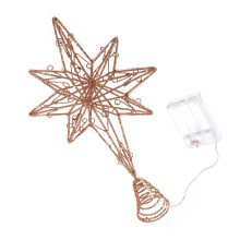 1Stk Luminöse Weihnachtsstern Lampe Topper Aus Und Plastik