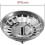 80mm Sink Strainer Plug - 1 Piece Basket Strainer Waste Plug Replacement 2