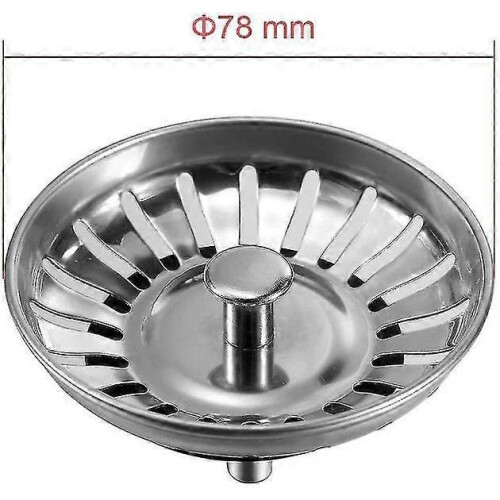 80mm Sink Strainer Plug - 1 Piece Basket Strainer Waste Plug Replacement 1