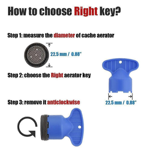Faucet Aerator Key Removal Wrench Tool 2
