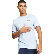 (XL, Powder Blue) Ben Sherman Mens Pique Tipped Short Sleeve T-Shirt
