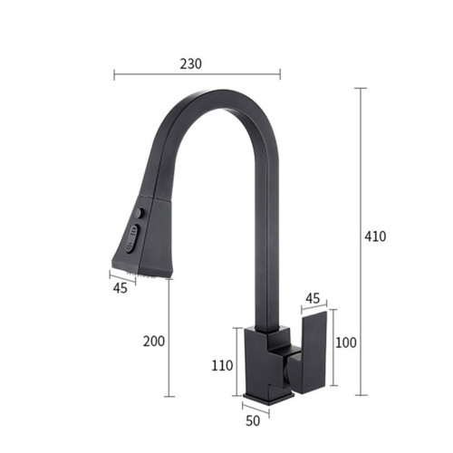 1Stk Ausziehbarer Küchen Robust Kupfer 1
