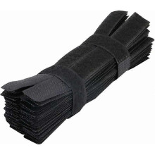 Cable Tie Reusable Tie Wire Organizer Clip Cable Tie Straps for Laptop PC TV (100pcs-Black)