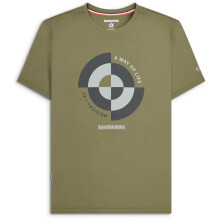 (2XL, Khaki) Lambretta Mens Target Quadrant Short Sleeve Cotton T-Shirt Graphic Top Tee