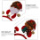 1Set Weihnachts Accessoires Mit Brillen, Haarband Und 4