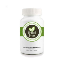 Voedingssupplement Herbal D-tox Pueraria Mirifica - 100 capsules x 500 mg – Comfort, Vrouwelijk Evenwicht en Rijpheid