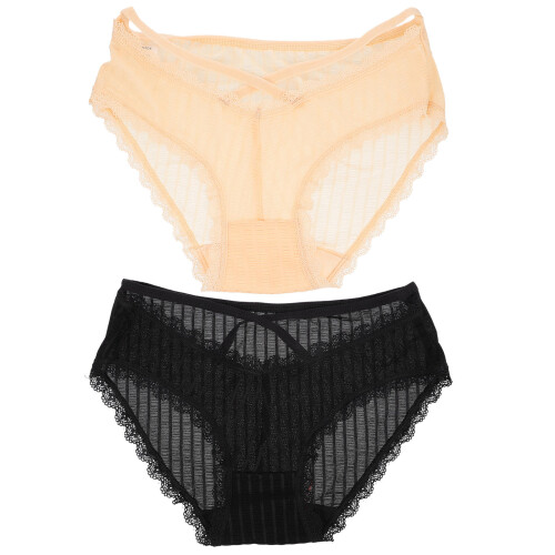 2St Comfortabele Kanten Damesonderbroek Met