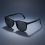 (Black Gray) Lunettes de Soleil Pliantes UV Légères Mode 5