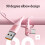 Câble de chargement rapide 120W 6A, câble USB Type C-1,2 m Rose 8