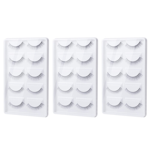 3Sets Faser Wimpern Für Dichte, Makeup Looks 2