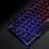 (Black) Colorful Backlit Wireless Keyboard for PC & Smart TV 6
