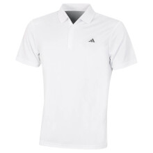 (L, White Sport) adidas Golf Mens Performance Left Chest Logo Polo Shirt