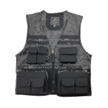 (XXXL, Black) Outdoor Fishing Vests Quick Dry Breathable Multi Pocket Mesh Jackets Photography Hiking Vest Army Green Black Fish Vest
