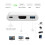 Adapter USB-C 3-en-1 vers HDMI 4K 30Hz + USB 3.0 (USB-A) - Multiport Plug & Play 3