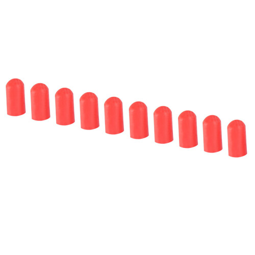 10 STKS Professionele Drumstick End Cover Drum Dempt-Rood