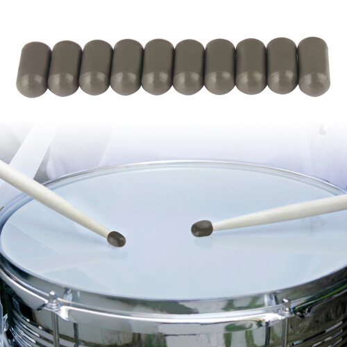 10 STKS Professionele Drumstick End Cover Drum Dempt-Rood 2