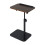 Living And Home 57-85cm Height Adjustable Side Table in Walnut, 360° Rotatable Tilt E1 MDF Top End Table with Black Iron Frame 2