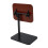 Living And Home 57-85cm Height Adjustable Side Table in Walnut, 360° Rotatable Tilt E1 MDF Top End Table with Black Iron Frame 4