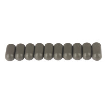 Set of 10 Practical Silicone Drum Stick Tips Protective-Gray