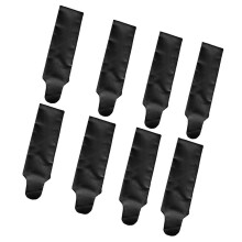 Pack Of 8 Flexible Horse Hair Guards For Braided Hair In-Black