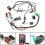 50cc 70cc 90cc 110cc CDI Starter Regulator Coils Electric Ignition Kit for ATV/Quad 1