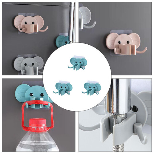 3St ABS Douchekopbeugel Olifant Cartoon , Multi-Purpose 2
